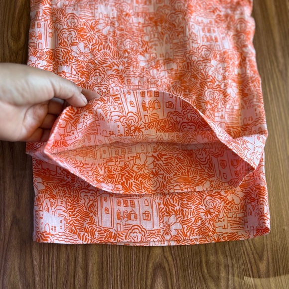 Cynthia Rowley New York Women’s 100% Line Pants Size Large Coral - Picture 7 of 9